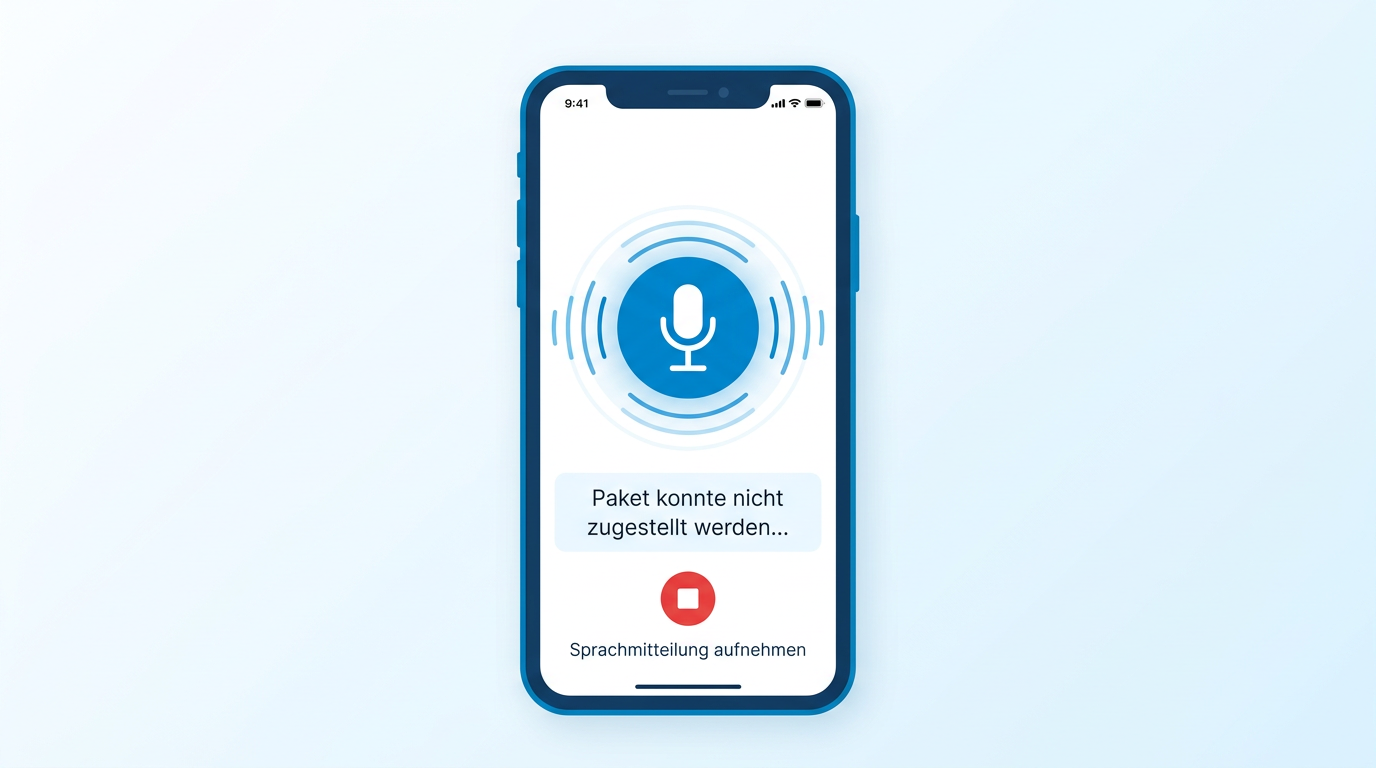Messages via voice input